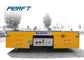 50m/Min Heavy Load Flatbed Battery Transfer Cart On Curved Rail Route