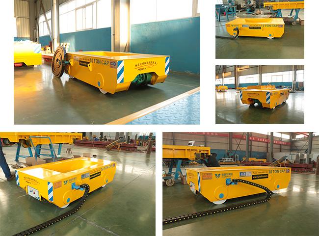 Çelik Kütük Bobin Taşıma Arabası Kepek Taşıyıcı Atölye Taşınabilir Ray Arabası