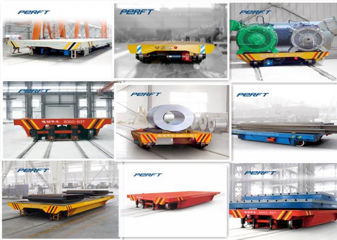 Endüstriyel malzeme taşıma için 80 tonluk ray kılavuzlu ağır raylı transfer arabası