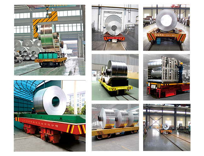 Bobin taşıma için 16 ton Endüstriyel Çelik Bobin Demiryolu Transfer Arabası