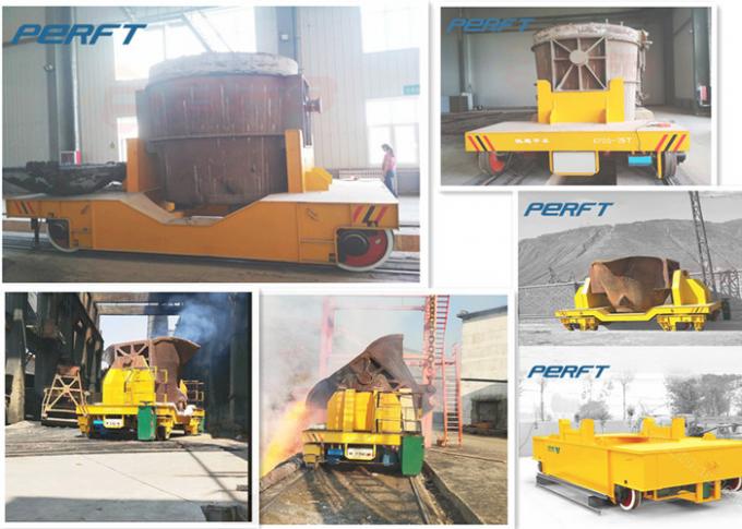 50 ton motorlu tahrikli elektrikli demiryolu flatbed pota transfer araba donanımlı hidrolik kaldırma ekipmanları