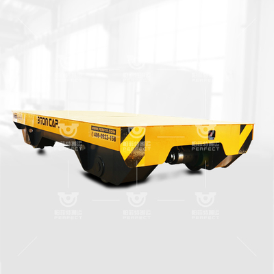 Electric Rail Transfer Cart Aluminum Plant Rail Handling Trolley