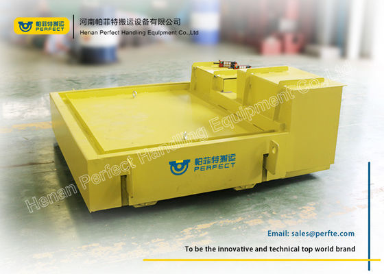 Steel Frame Rail Transfer Cart / Automatic Guide Vehicle With Weighing Scales